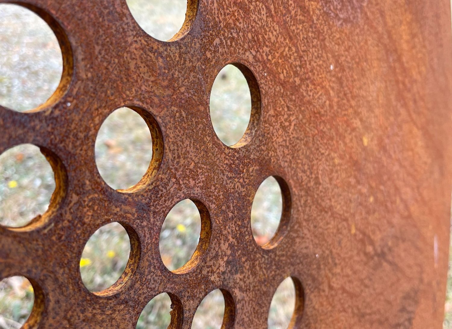 Jonathan Price Sculptures Corten Geometric Form Garden Sculpture